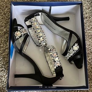 Elegant Black and Silver Heels